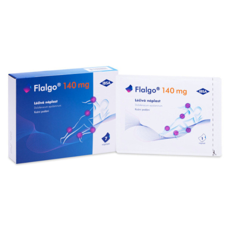 FLALGO Léčivá náplast 140 mg 10 x 14 cm 7 kusů