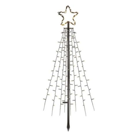 LED vánoční kovový strom 180cm venkovní EMOS DCTW02 ZY2259 230V teplá bílá s časovačem