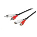 PREMIUMCORD Kabel prodlužovací audio 2x Cinch - 2x Cinch (RCA, M/F) 10m