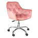 SIGNAL kancelářská židle Q-190 VELVET růžová
