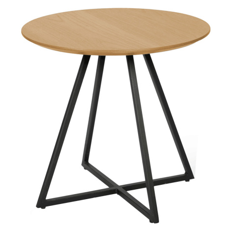 Příruční stolek, dub / černá, DELIK Tempo Kondela