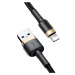 Baseus Cafule extra odolný nylonem opletený kabel USB / Lightning QC3.0 1,5A 2m black-gold