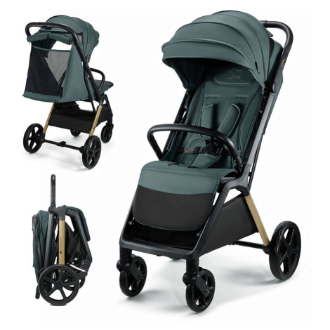 KINDERKRAFT Kočárek sportovní Loom Beige - KINDERKRAFT Kočárek sportovní Loom Green