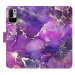 iSaprio flip pouzdro Purple Marble pro Xiaomi Redmi Note 10 5G