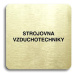 Accept Piktogram "strojovna vzduchotechniky II" (80 × 80 mm) (zlatá tabulka - černý tisk bez rám