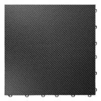 Swisstrax dlaždice modulární podlahy typu Vinyltrax Pro 40×40 cm barva karbon (Carbon fiber)