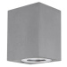 NOVA LUCE venkovní nástěnné svítidlo FUENTO šedý beton skleněný difuzor GU10 1x7W IP65 100-240V 