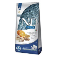 KRMIVO N&D OCEAN DOG CODFISH, SPELT,OATS & ORANGE ADULT MEDIUM & MAXI 12KG