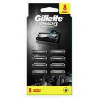 Gillette Mach3 Charcoal náhradní hlavice 8 ks