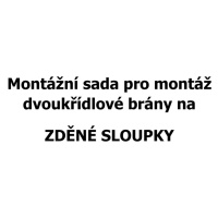 Montážní sada 20 ks kotev pro dvoukřídlovou bránu