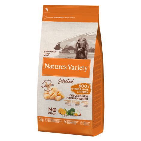 Nature's Variety Selected Medium Adult kuře z volného chovu - 2 kg Nature’s Variety