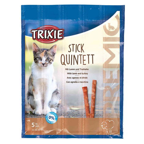 Trixie PREMIO Stick Quintett - jehněčí a krůtí (10 x 5 g)