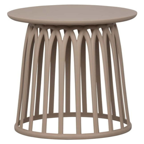 Béžový zahradní konferenční stolek WOOOD Boy, ø 50 cm
