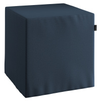 Dekoria Sedák Cube - kostka pevná 40x40x40, tmavě modrá, 40 x 40 x 40 cm, Quadro, 136-04