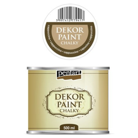 Pentart Křídová a dekorační barva PENTART 500 ml CAPPUCCINO HNĚDÁ