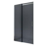 MEXEN OMEGA posuvné dveře 150x190 cm 8 mm chrom, grey se sadou pro niku 825-150-000-01-40
