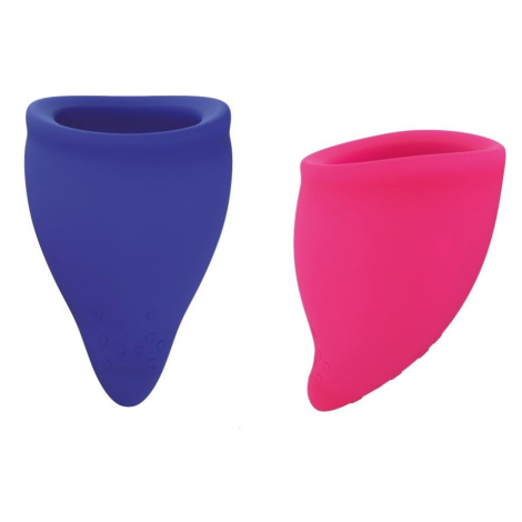Fun Factory Fun Cup Explore Kit menstruační kalíšky 2 ks modrý/růžový