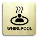 Accept Piktogram "whirlpool II" (80 × 80 mm) (zlatá tabulka - černý tisk bez rámečku)