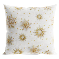 Vánoční polštář GOLDIE FLAKES 40x40 cm  Mybesthome Varianta: Povlak na polštář, 40x40 cm