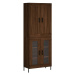 vidaXL Skříň highboard hnědý dub 69,5 x 34 x 180 cm kompozitní dřevo