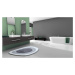 GRUND Koupelnová předložka LAKE šedo-stříbrná Rozměr: 70x105 cm