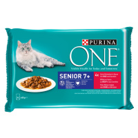Purina ONE Senior 7+ kapsičky pro kočky 4 x 85 g