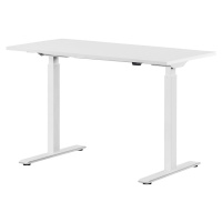 Topstar Psací stůl s elektrickým přestavováním výšky, rovné provedení, š x h 1200 x 600 mm, bílá