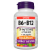 WEBBER NATURALS Vitamín B6 + B12 s kyselinou listovou 120 kapslí