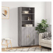 vidaXL Skříň highboard šedá sonoma 69,5 x 34 x 180 cm kompozitní dřevo