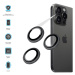 Ochranná skla čoček fotoaparátů FIXED Camera Glass pro Apple iPhone 15 Pro/15 Pro Max, space gra