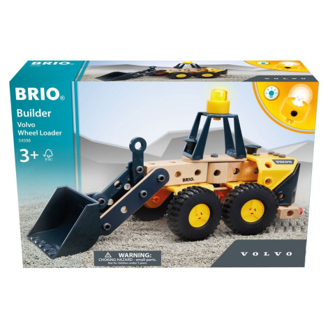 BRIO herní set 34598 Stavebnice Brio Builder Kolový nakladač Volvo