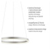 LEUCHTEN DIREKT is JUST LIGHT LED závěsné svítidlo hliník kruhové, pr.40cm, stmívatelné, Switchm