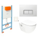 Závěsný wc set do lehkých stěn / předstěnová SAT Project SIKOVSSATPRO51680