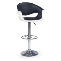 Barová židle FELICIA – ekokůže, černá / bílá