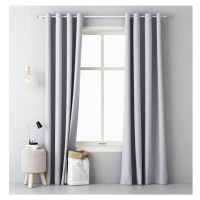 Jednobarevný závěs AURA Light Grey 1x 140x250cm