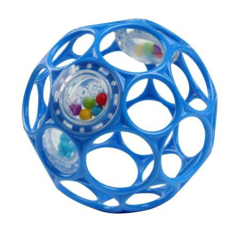 OBALL Hračka Oball RATTLE 10 cm modrá