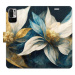 iSaprio flip pouzdro Gold Flowers pro Xiaomi Redmi Note 10 5G