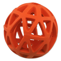 Děrovaný míček Dog Fantasy oranžový 9cm