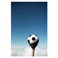 Fotografie Woman's Hand with a soccer ball, RunPhoto, 26.7 × 40 cm