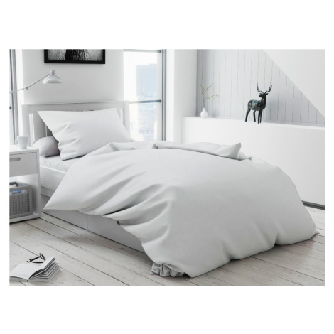 Krepové povlečení LUX bílé knoflík Rozměr povlečení: 70 x 90 cm | 140 x 200 cm