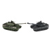 Tank RC 2ks 36cm+dobíjecí tanková sada se zvukem se světlem Tank RC 2ks 36cm