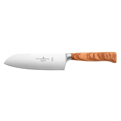 Schwertkrone Olivewood Santoku japonský nůž 18 cm