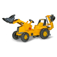 Šlapací traktor CAT s přední i zadní lžící Rolly Toys 813001