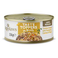 Applaws Taste Toppers in Broth 12 x 156 g - kuřecí se zeleninou