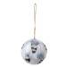 Závěsná vánoční ozdoba průměr 7 cm Broste TORI - světle modrá