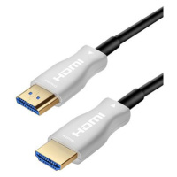 PremiumCord HDMI, optický fiber High Speed with Ether. 4K@60Hz kabel 10m, M/M, zlacené konektory