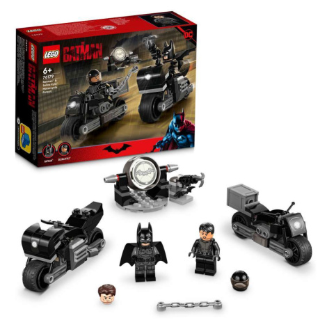 Lego® dc batman™ 76179 honička na motorce batmana a seliny kyle