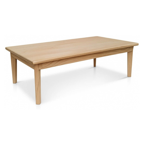 Estila Moderní skandinávský obdélníkový konferenční stolek Bergen v naturální světle hnědé barvě