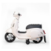 Baby Mix Dětská elektrická motorka Vespa, bílá