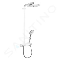 Hansgrohe 27283400 - Sprchový set Showerpipe 300 s termostatem, 3 proudy, EcoSmart 9 l/min, bílá